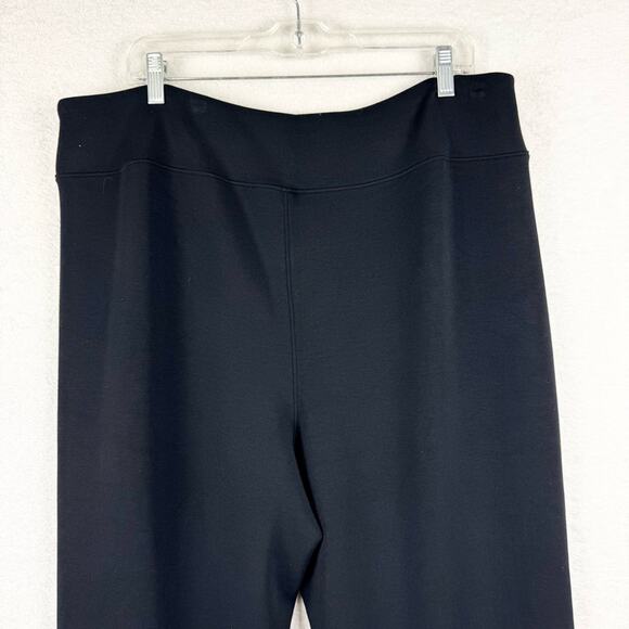 SPANX Sz 2XT AirEssentials Slim Flare Pant Super Soft Comfy W/ Front Slit Black - Picture 14 of 16